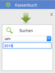 Das Suchen im Kassenbuch